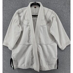 Darkhorse Brazilian Jiu Jitsu BJJ Gi Sz A2H L Kimono Unisex Uniform White Cotton